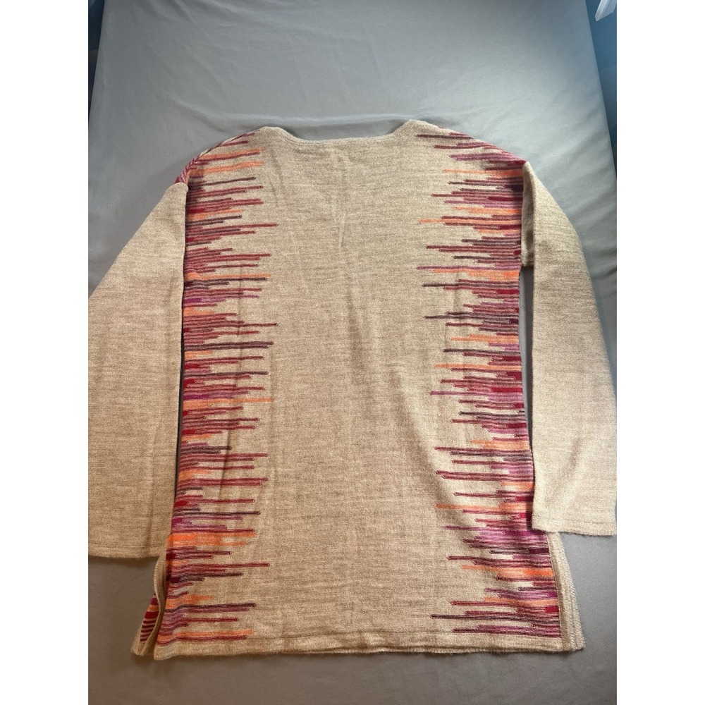 KUNA Baby Alpaca Multi Color Sweater Made In Peru Size Medium Luxe - Picture 2 of 8